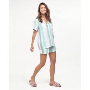 SPLENDID NOTCH COLLAR PRINTED PJ SHORT SET